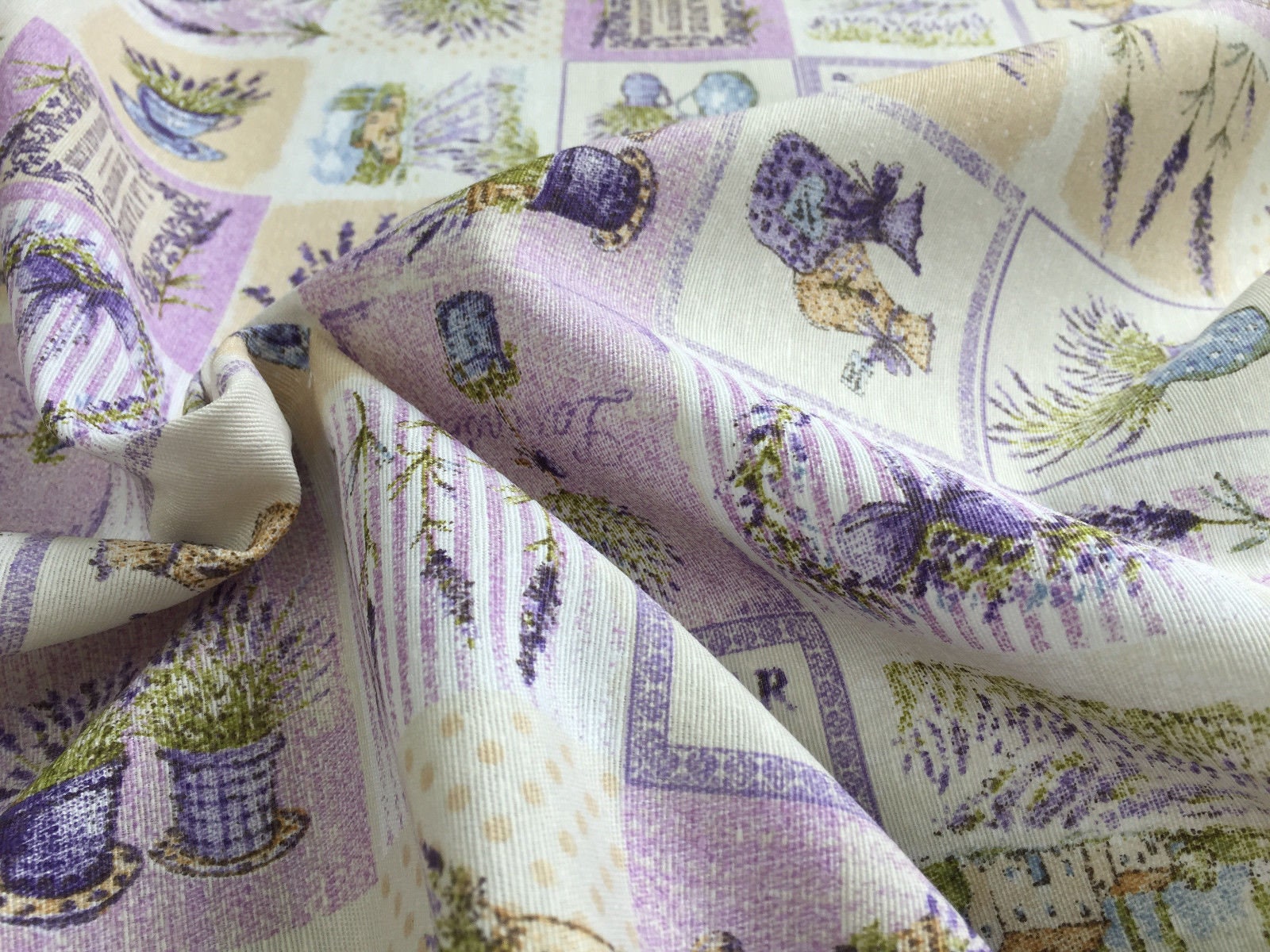 Frill Detail Cotton Singlet Lavender Patterned
