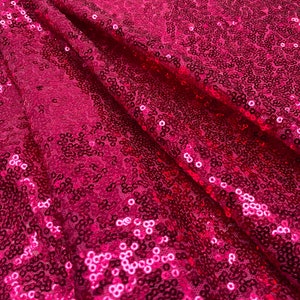 3mm Mini Sequins Fabric Material - 1 Way Stretch - 130cm or 51