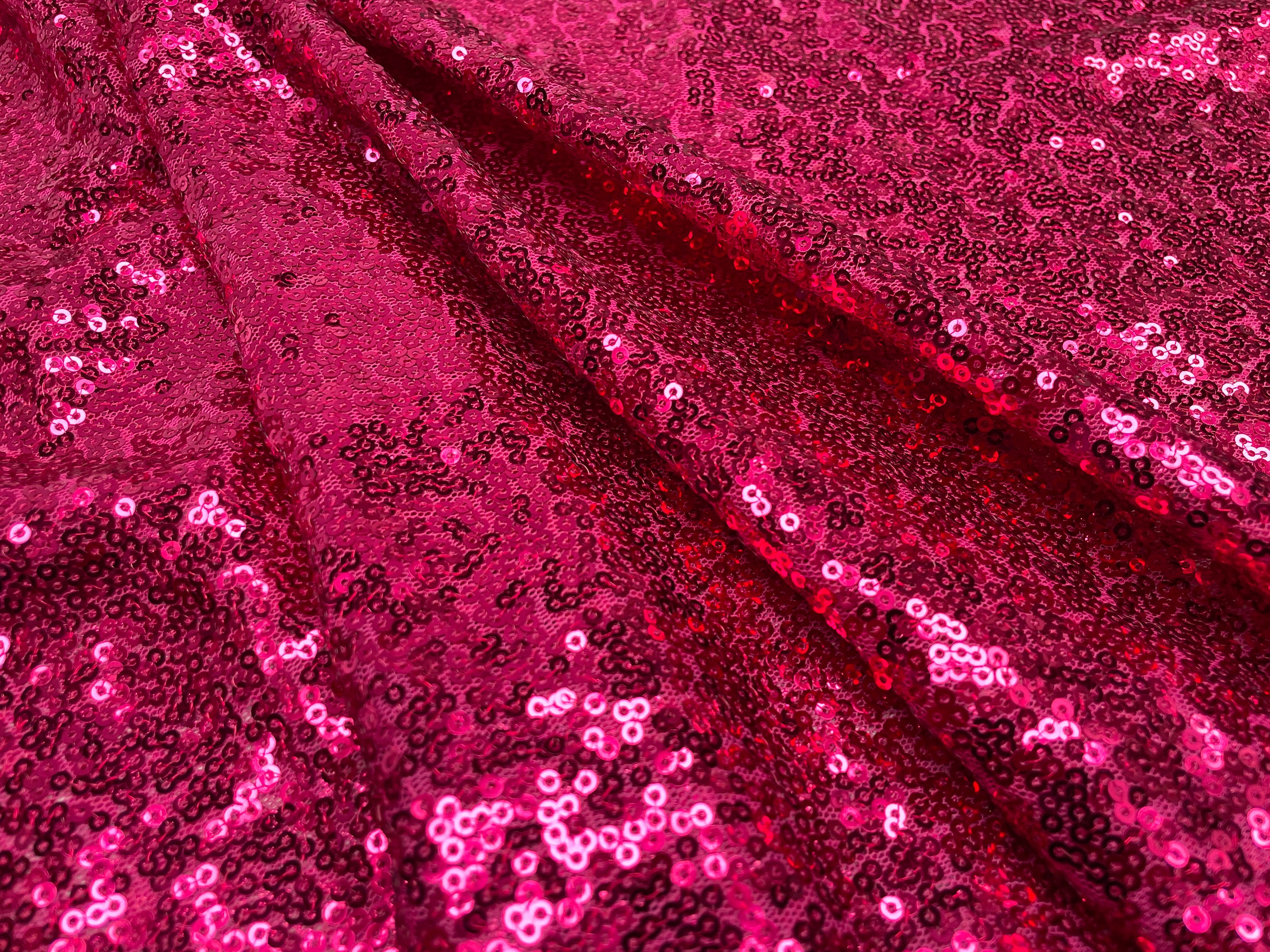 3mm Mini Sequins Fabric Material - 1 Way Stretch - 130cm or 51