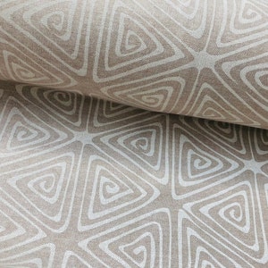 Maya TRIANGLES Tribal Indian Pattern Ornamento azteco messicano Tessuto etnico Stampa geometrica Materiale tappezzeria 140 cm di larghezza