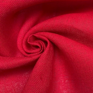 ROT gefärbt HESSIAN 100% JUTE Stoff Sackmaterial 10oz Feines natürliches Sackleinen für Hochzeit Tischläufer Vorhänge 160cm breit