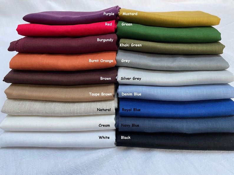 Pure Plain Linen Fabric Material Lightweight Linens for Home - Etsy