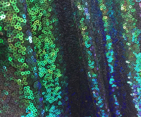 Paillettes Tessuto Stoffa 3mm 1 Modi Elasticizzato Scintillante Oro 130cm