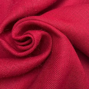 Tela de Yute Teñida - Arpillera Colorida para Bodas, Caminos de Mesa, Cortinas - 62 Pulgadas de Ancho BURGUNDY