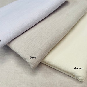Stone Washed Pure Plain Linen Fabric Material 100% Linens Home Decor Bedding Clothes Curtains 55 140cm Wide image 10