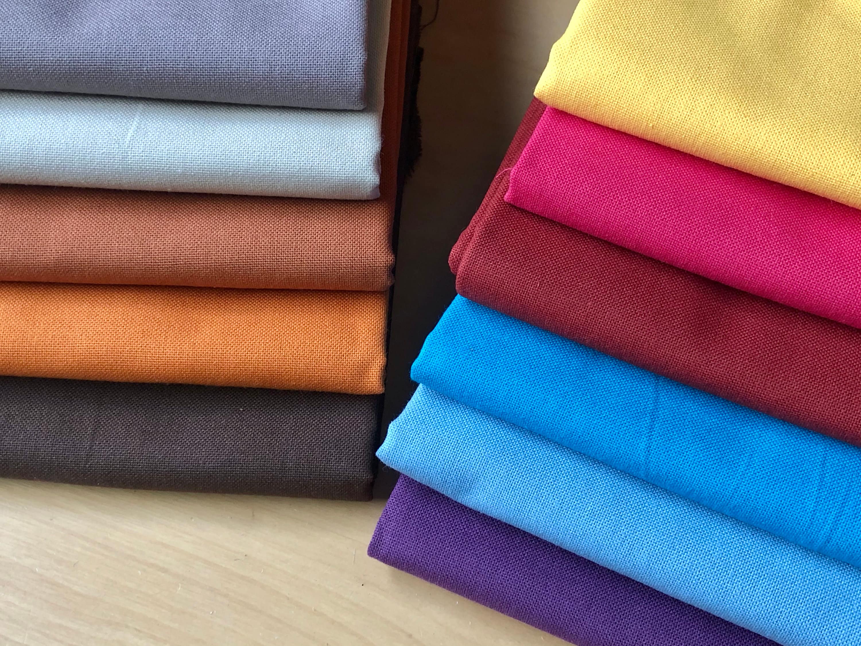 Plain Medium Weight Cotton Fabric For Dressmaking Curtains Light Upholstery Material Mixed Colours - 110"/280cm Extra Wide Canvas