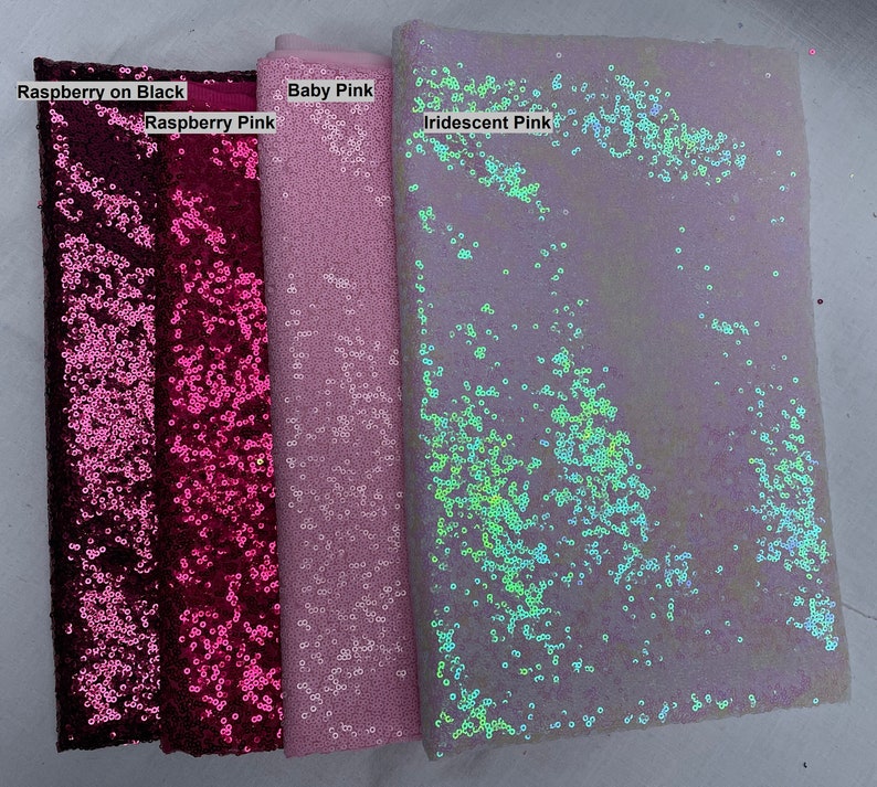 3mm Mini Sequins Fabric Material - 1 Way Stretch - 130cm or 51