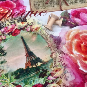 French Red Rose Fabric Material for Curtains Cushions Bedding - floral letter auto cloth - 55&#39;&#39; (140cm) wide - Rose Red