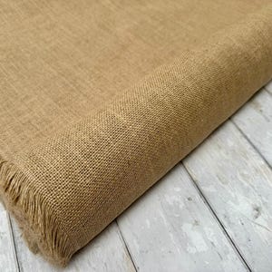 HESSIAN 100% JUTE Fabric Sacking Material - 10oz Fine Natural Burlap Raffia - 160cm (62 inches) wide image 3