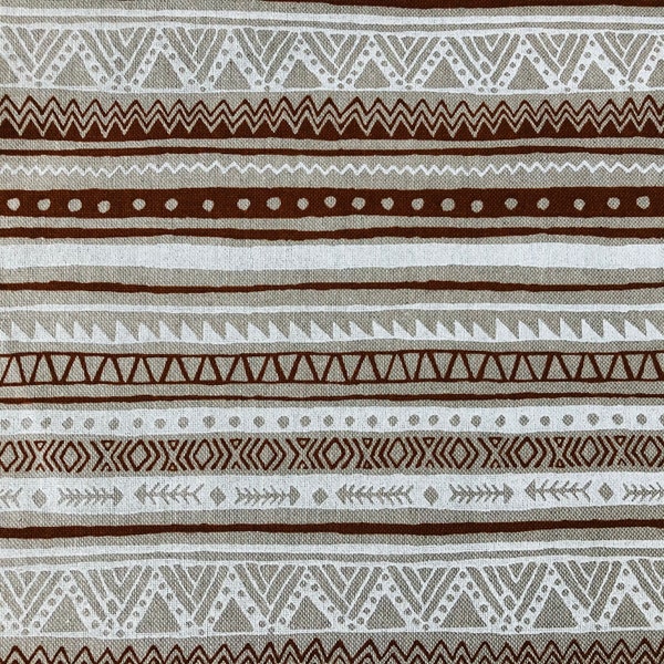 Maya Stripes Indian Pattern Mexikanische aztekische Verzierung Ethnischer Stoff Geometrischer Druck Einrichtungspolstermaterial 140 cm breit