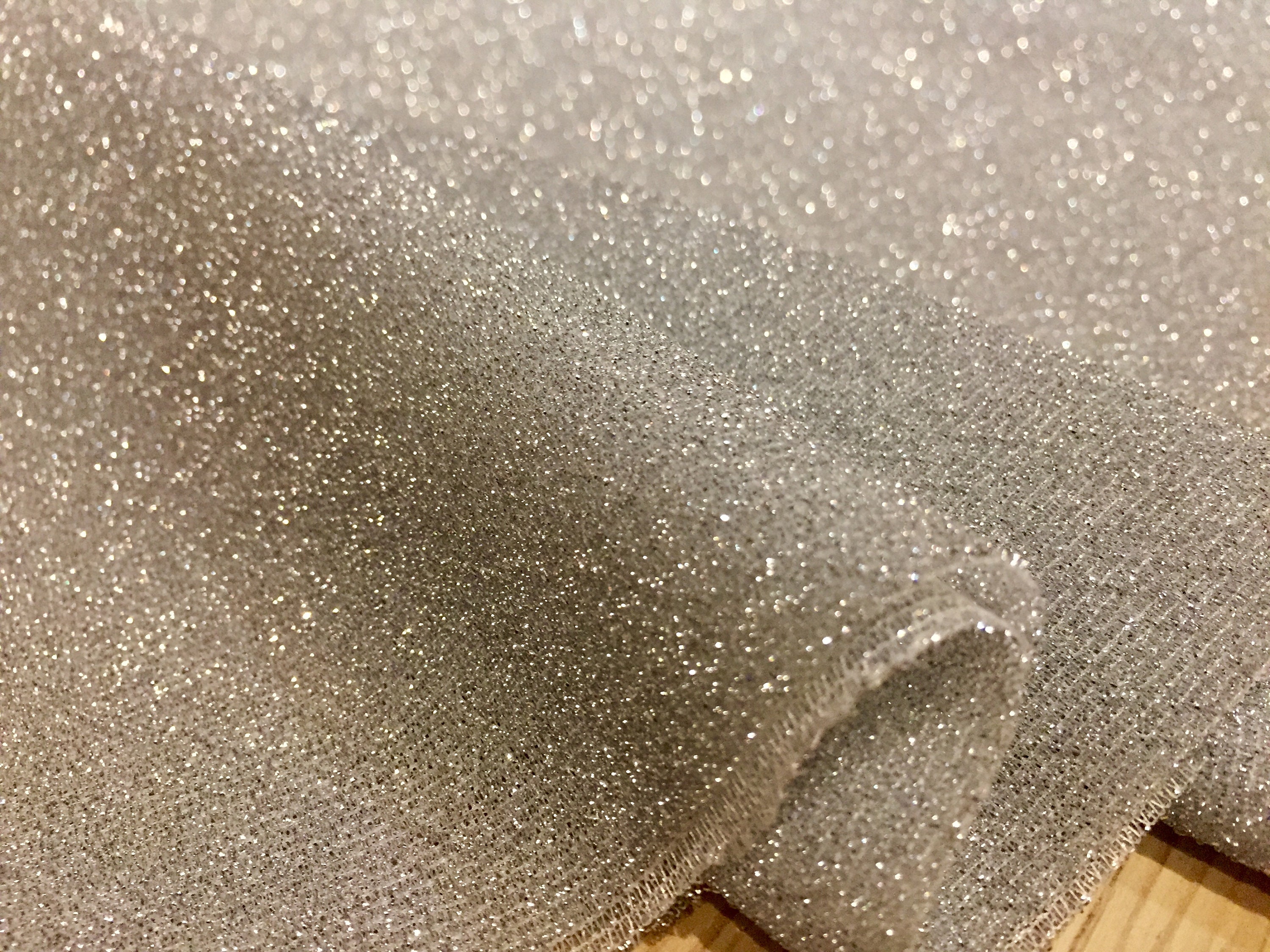 Lightweight Metallic Lurex Fabric Stretch Jersey Material