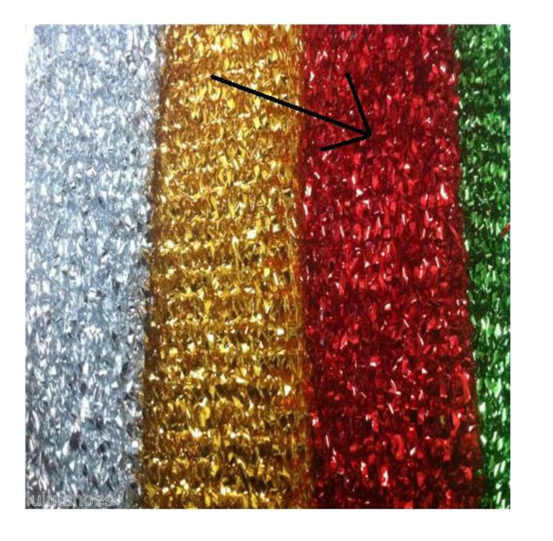 Lametta Lurex Metallic rot Tinsel Stoff Material Stretch Etsy