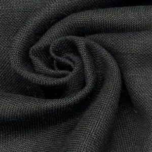 SCHWARZ gefärbt HESSIAN 100% JUTE Stoff Sackmaterial 10oz Feines natürliches Sackleinen für Hochzeit Tischläufer Vorhänge 160cm breit