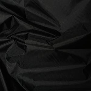 Ripstop spinnaker lichtgewicht stof vlieger marine materiaal nylon waterbestendige doek 150 cm of 59'' breed - zwart