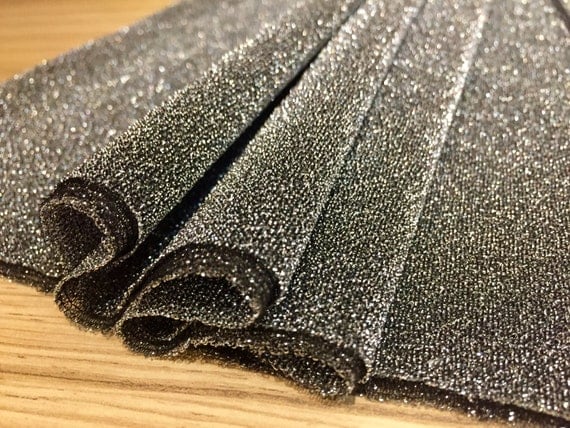 Lightweight Metallic Lurex Fabric Stretch Jersey Material 