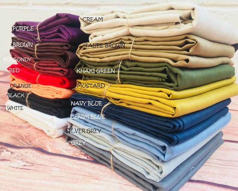 Pure Plain Linen Fabric Material Lightweight Linens for Home Etsy UK