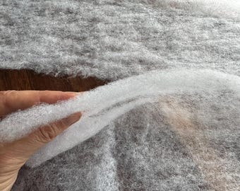 Guata de Poliéster Ignífuga – Relleno 150 cm Ancho – 2oz – Suave y Resistente para Acolchado, Tapicería y Manualidades