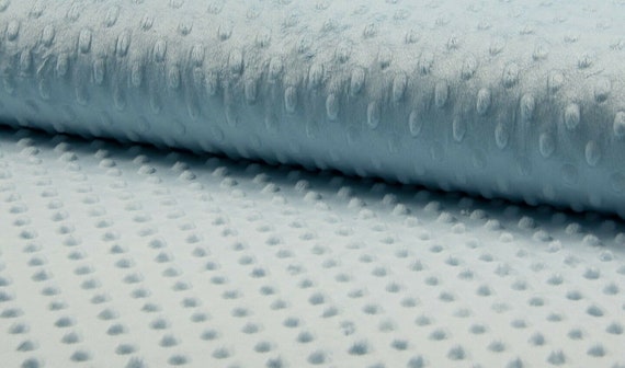 Silver Dots & Stars Double Sided Fur Fleece Cuddle Supersoft Fabric Silver Dots & Stars Double Sided Fur Fleece Cuddle Supersoft Fabric