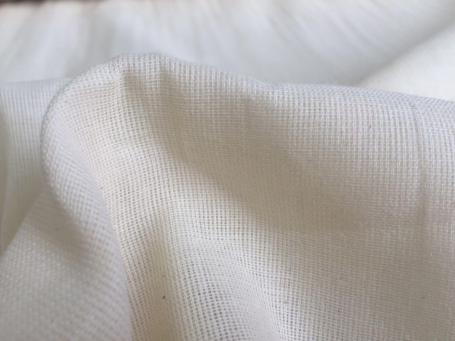 100 Cotton Gauze MUSLIN Fabric Voile Curtains Fine Cheese Etsy UK