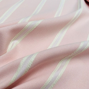 Tessuto a righe jacquard effetto lino, decorazioni per la casa, materiale per tappezzeria per tende, larghezza 280 cm, colore Rosa