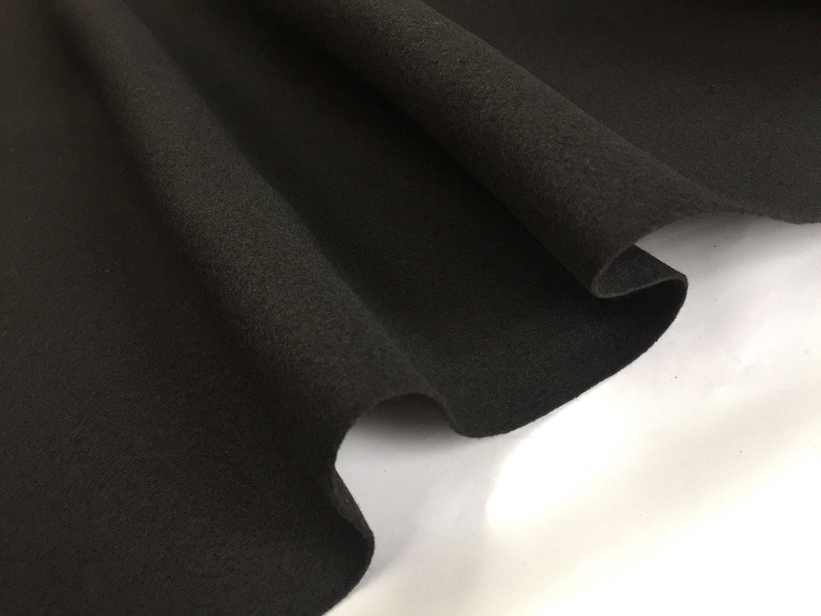 Black Felt Fabric Material Craft Plain Colours Polyester - 102cm Wide