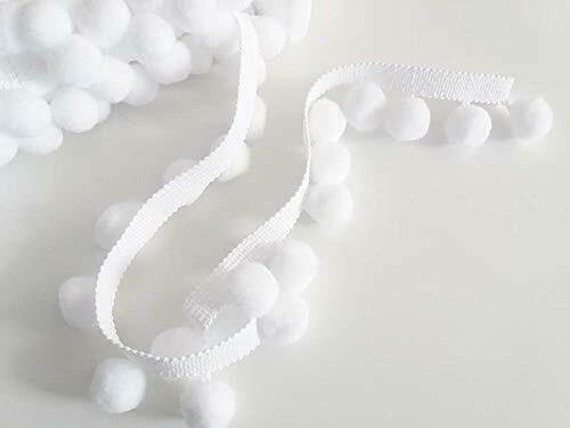 XL 2 cm pomponboord, franje pompon, kussens, gordijnen
