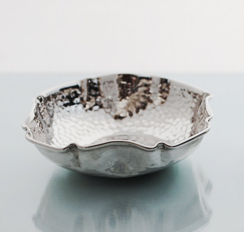 Sterling Silver bowl NEW Sterling Silver hammered bowl Etsy