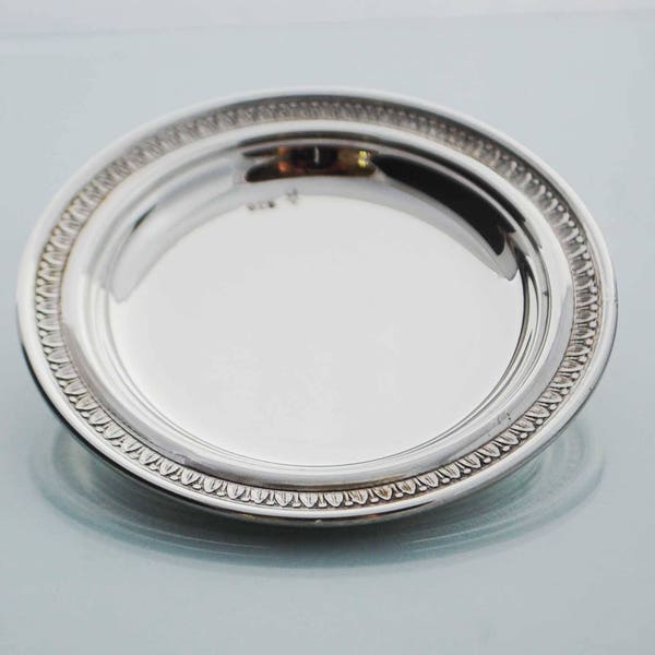 Sterling Silver Dring Coasters, plateaux en argent, NEW Sterling Silver, sculpture antique grecque autour, fait à la main