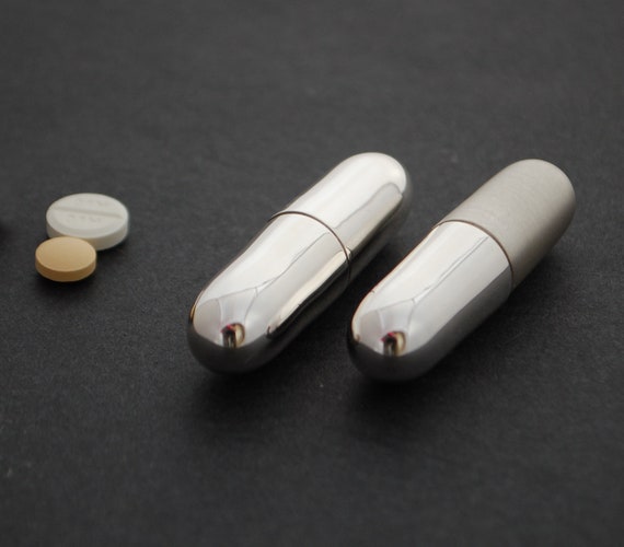 MINI Sterling Silver pill Box NEW sterling silver Handmade Etsy