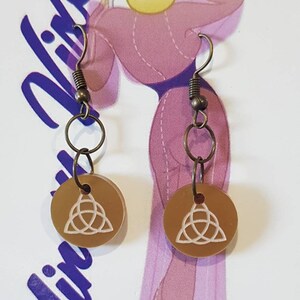 Triqueta drop earrings