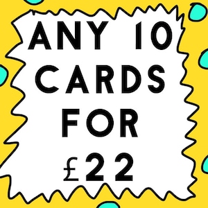 MULTI BUY Cartes de vœux - Choisissez 10 cartes de votre choix - Choisissez les vôtres
