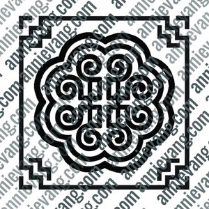 Digital Download - Hmong Flower Emblem