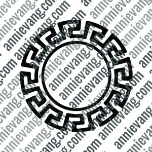 Digital Download - Hmong Circle Sun PNG, SVG