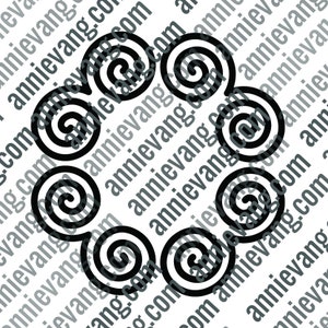 Digital Download - Hmong Swirl Single PNG