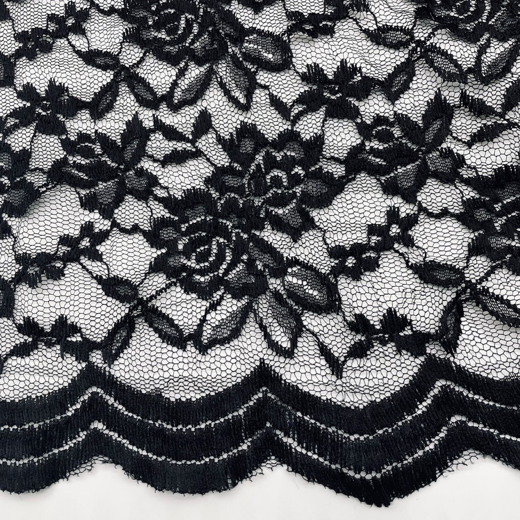 Black Lace Fabric Sold by the Yard 3 Yards Available - Etsy