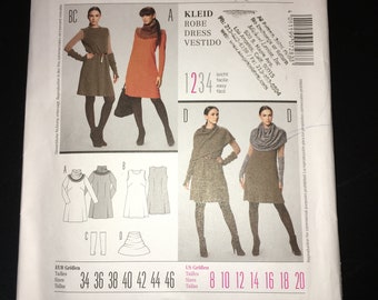 Burda Style 7287 Dress Sewing Pattern Sizes 8-20