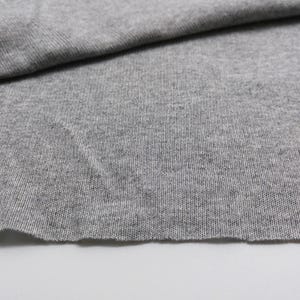 Gray Small/Thin Ribbed Knit Sewing Fabric