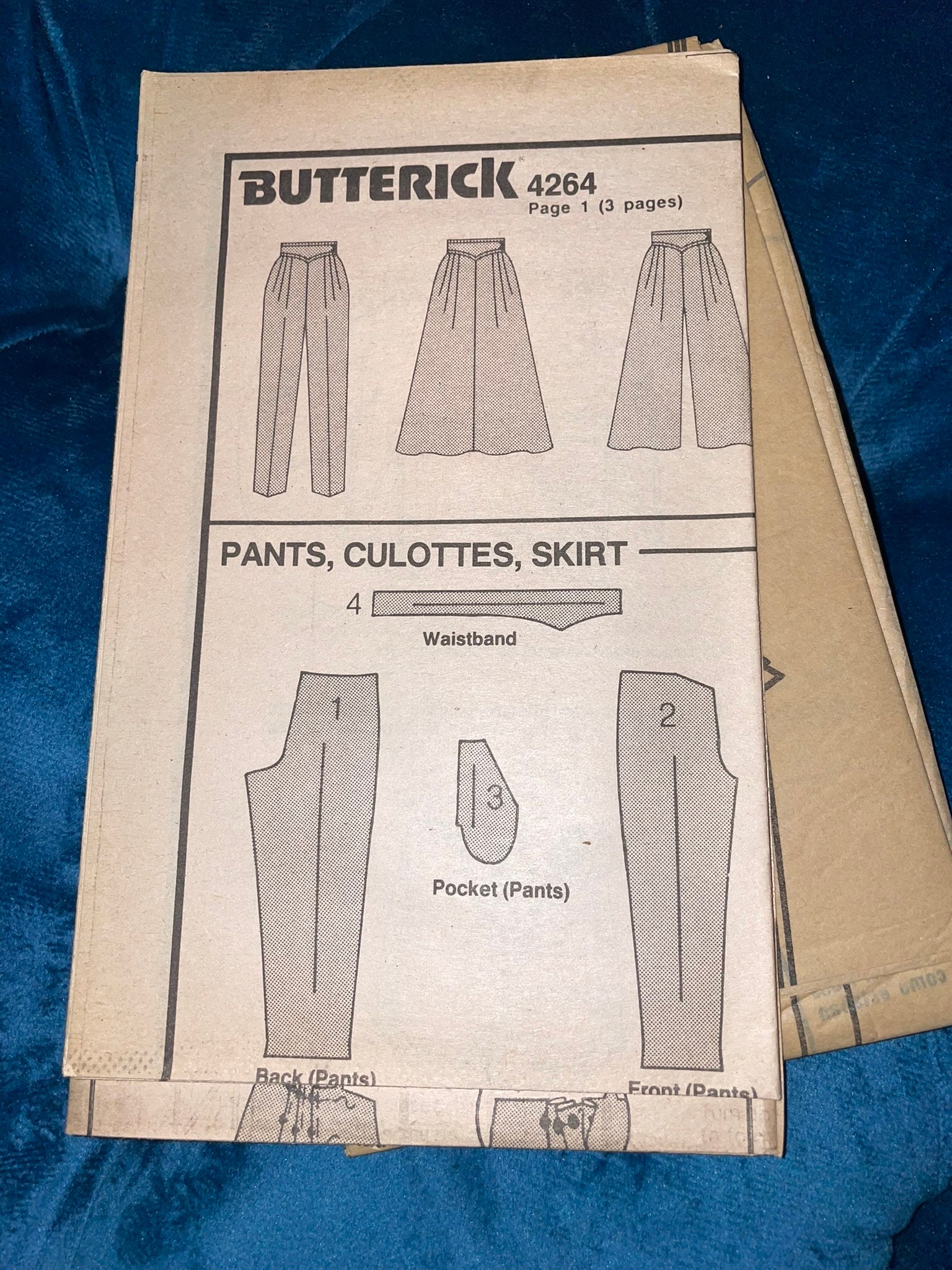 Vintage 1980s Butterick Sewing Patterns 4264, Mccall's 3712