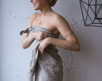 Weiches Leinen Badetuch: Stonewashed Flachs, Reisen & Strand