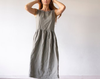 OVERSIZED DRESS loose oversized dress, wide maternity dress, 100% linen, loose summer dress, long summer dress, long wide dress, Len.Ok