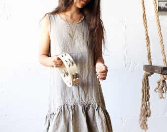 LINEN DRESS clothing linen dress for woman - linen woman clothing , oversize linen dress , oversize pure linen , leinenkleid