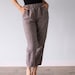 PANTALON LINEN, pantalon taille haute femme, pantalon taille haute, pantalon femme, 100% lin, pantalon taille haute, taille haute Len.Ok