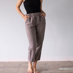 PANTS LINEN, womens high waisted trousers, high rise trousers, trousers women, 100% linen, high waisted trousers, highwaisted Len.Ok