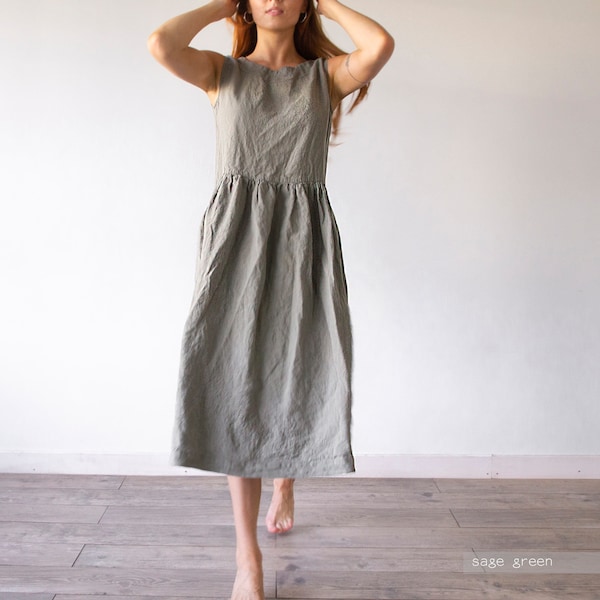 Boho Linen Dress - Etsy