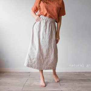 FULL LINEN SKIRT, linen skirt, linen skirts, long skirt, long linen skirt, organic linen skirt, a line linen skirt, linen skirt maxi,boho