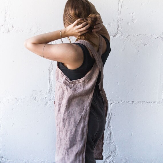 apron dress linen