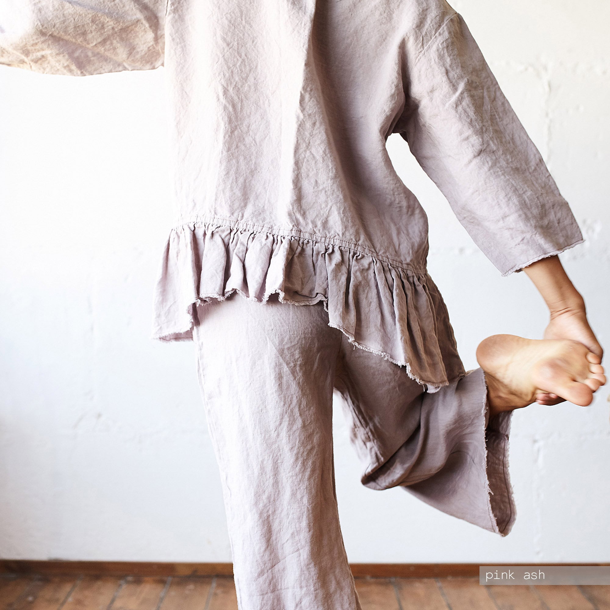 Linen PAJAMA SET Woman / Linen Pajama Set Linen Top/ Pyjama Etsy