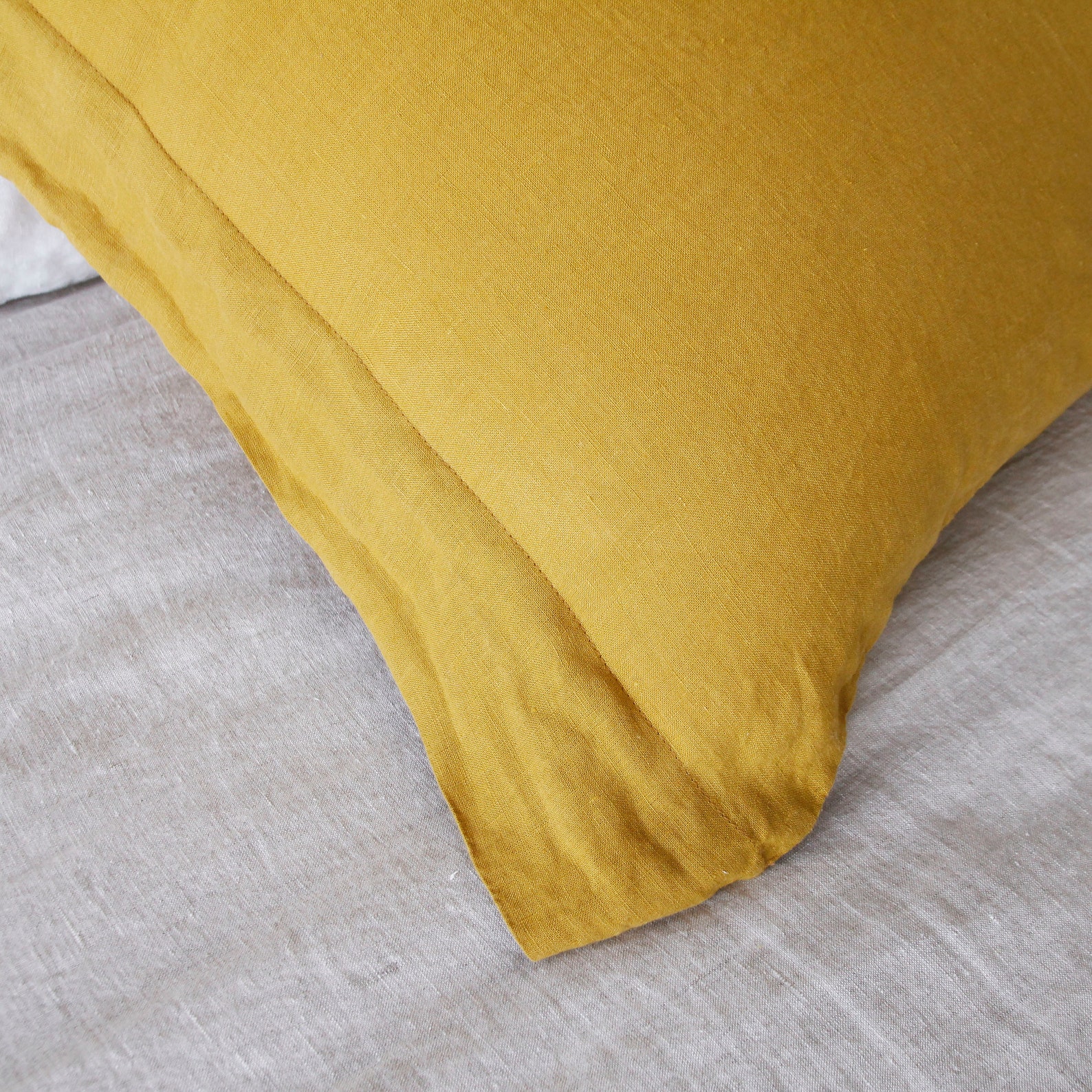 LONG BODY PILLOW washed linen bedding body pillow farmhouse Etsy