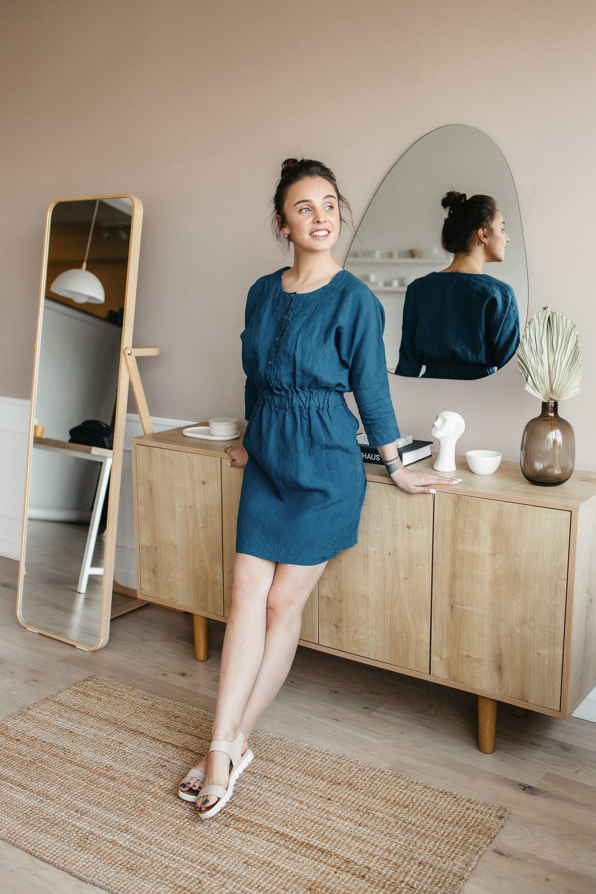 Waist Defined Dress Etsy Singapore