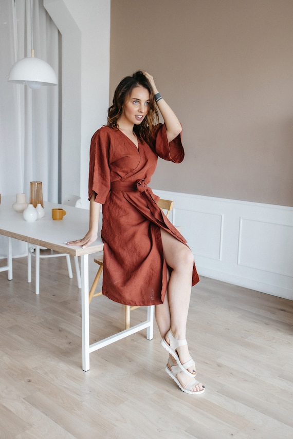 kimono wrap dress